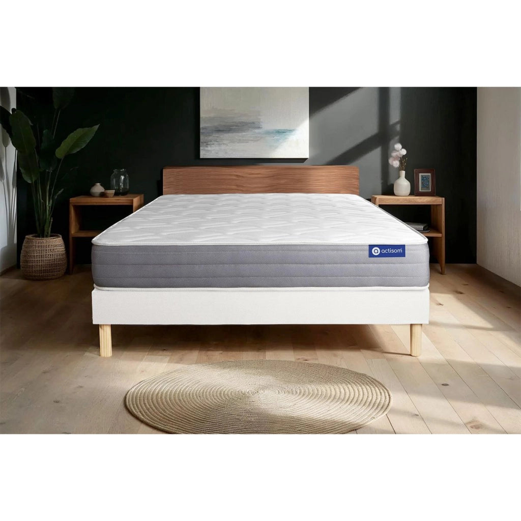Kit rete e materasso Actiflex dream 120x195cm - Spessore : 22cm - Molle insacchettate e memory foam - Moderatamente rigido