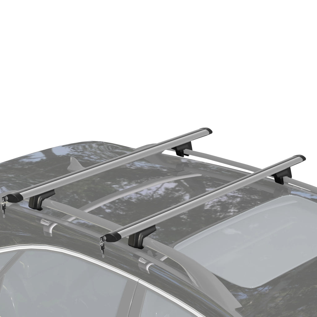 Barre Portatutto per Auto ¨C Zephmum ¨C Alluminio Argento 135.3x5.7x7 cm