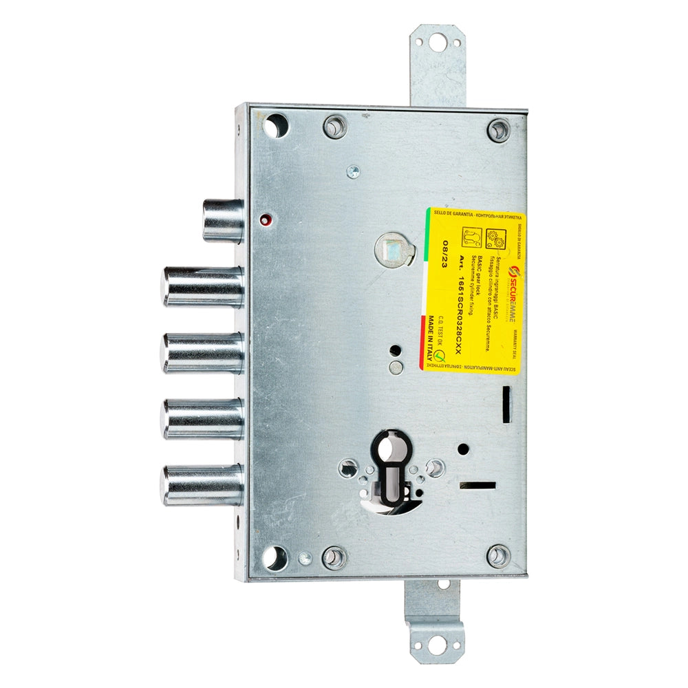 Serratura triplice per porte blindate 37x30 mm