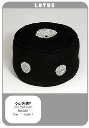 Pouf Lotus Rotondo 56X56X30 - Bizzotto