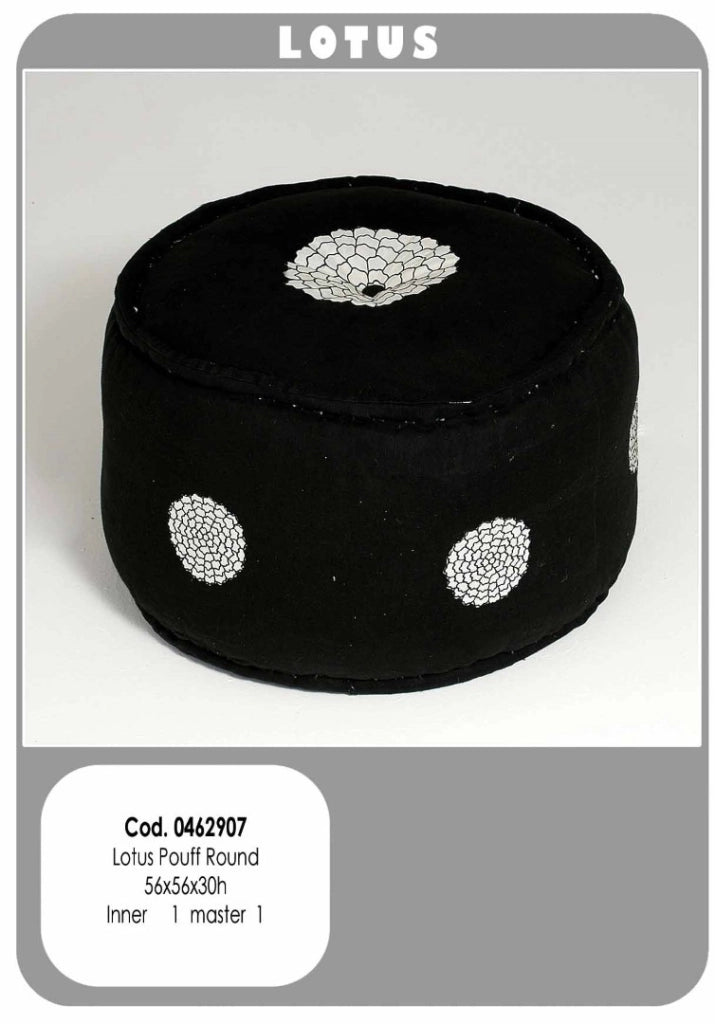 Pouf Lotus Rotondo 56X56X30 - Bizzotto