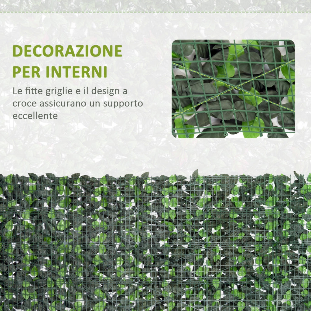 Siepe Artificiale ¨C zephmum ¨C Verde Chiaro e Scuro 3x1 m