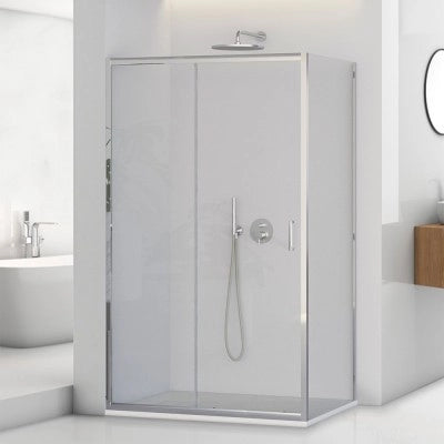 Box doccia angolare 70x120 cm scorrevole in cristallo temperato  Tay
