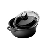 Casseruola 2 Manici C/Cop. Cm 24 Extrablack Risoli