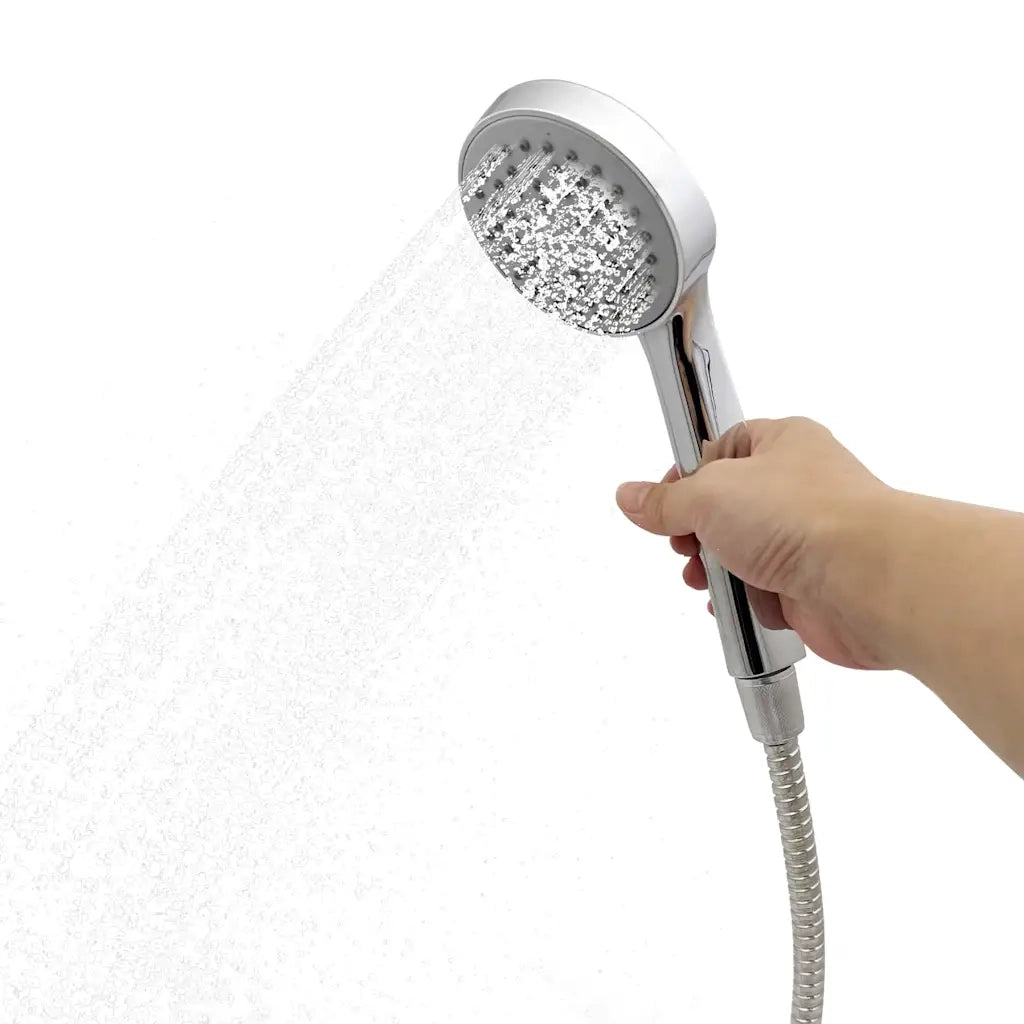 Doccia Solare da Esterno Nero 217 cm PVC e Alluminio CFW8111679