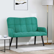 Sofa a Due Posti Turchese 115 x 61 x 87 cm Velluto 42028949