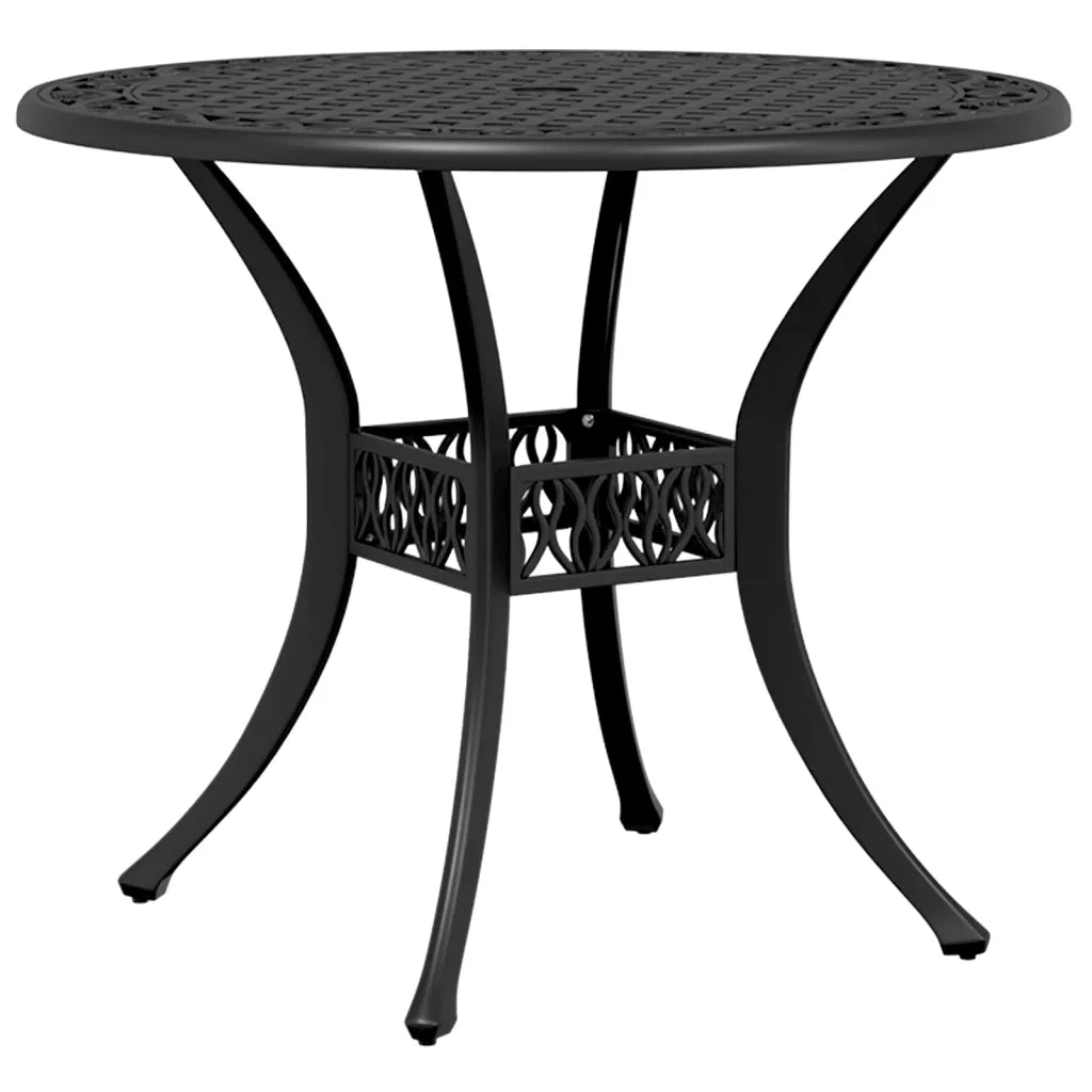 Set da Bistrot 3 pz Nero in Alluminio Pressofuso 3216331
