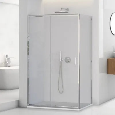 Box doccia angolare 70x120 cm scorrevole in cristallo temperato  Tay