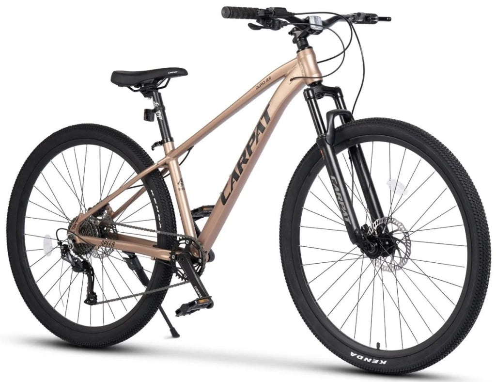 Bici MTB Hardtail 29", telaio alluminio, forcella 80mm, freni a disco idraulici, cambio Shimano Altus 1x9, gomme all-terrain, uomo 175-190 cm