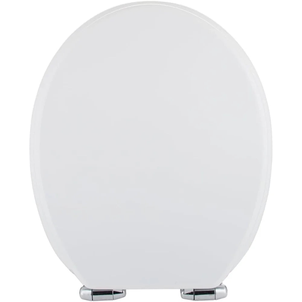 Home standard  - sedile wc in legno laccato bianco lucido, con c