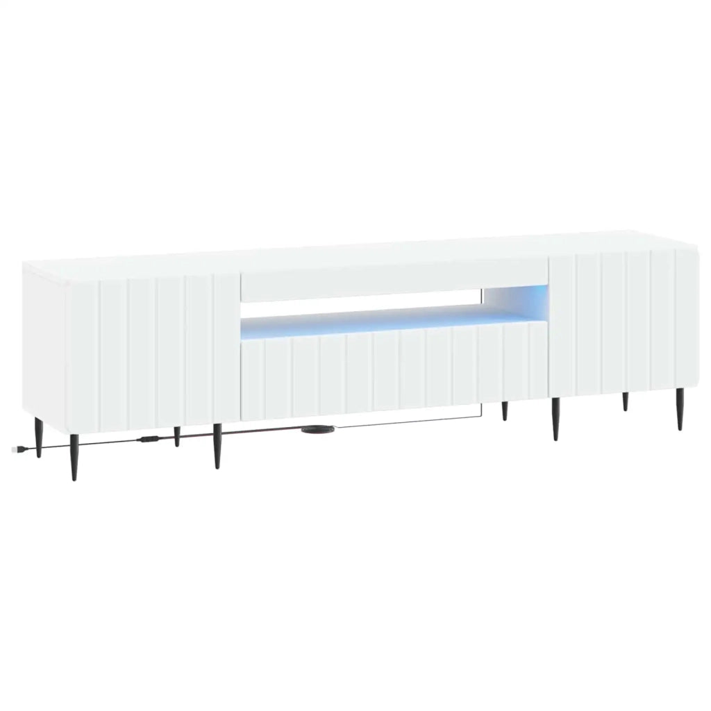 Mobile TV LED Bianco Legno ingegnerizzato 896465