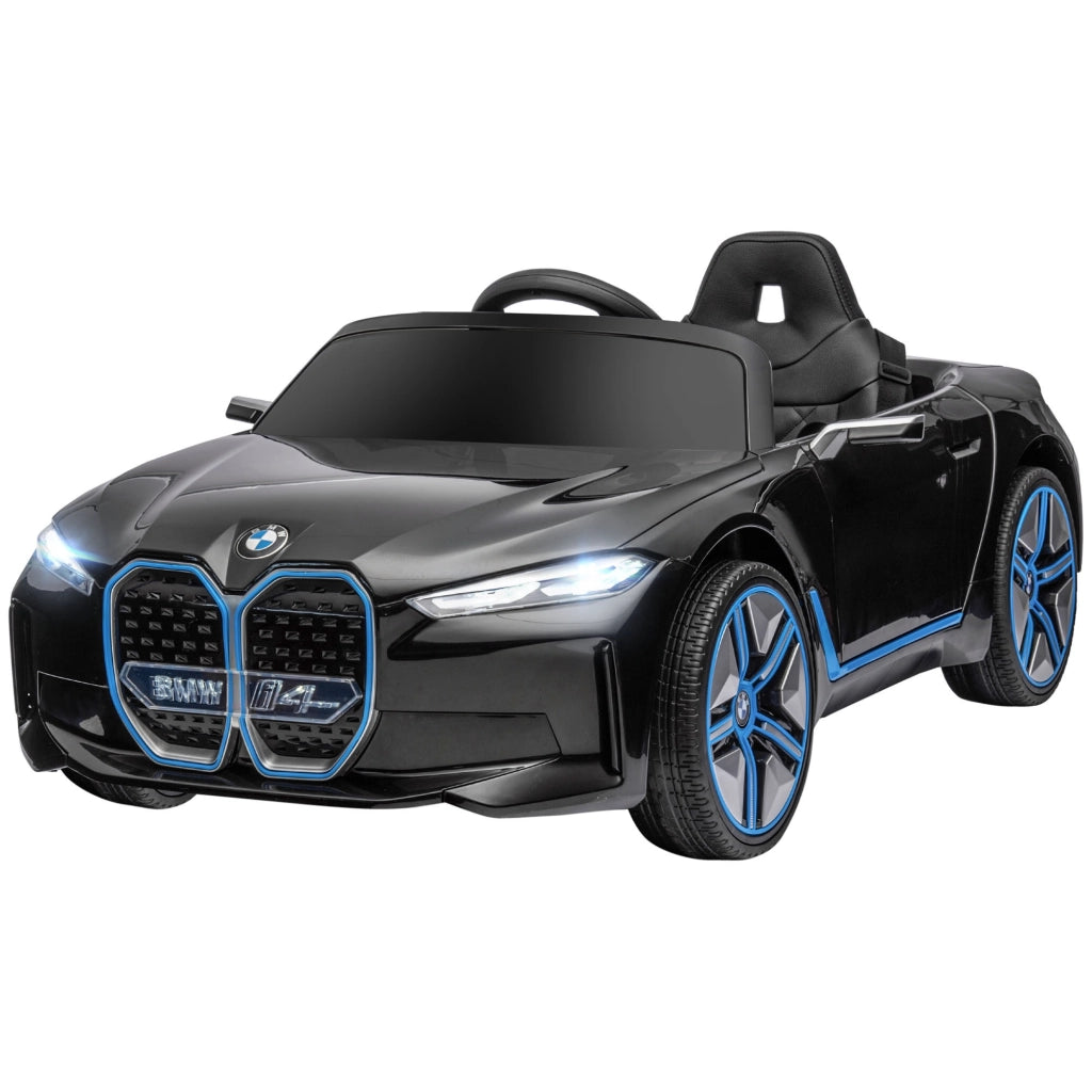 EasyComfort Macchina Elettrica per Bambini 3-6 Anni con Licenza BMW con Telecomando, Clacson e Fari, 115x67x45 cm, Nera