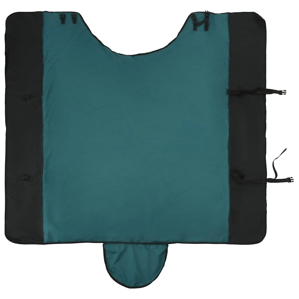 Coperta per Cavalli Verde Scuro e Nero 155 cm Poliestere 42013075
