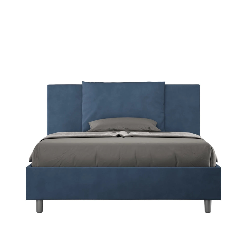 Letto Matrimoniale 160x210 cm con Rete Antea Blu