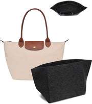 Organizzatore per Borse Tote in Velluto - Multi-compartmenti - Distributore, Organizzatore in Velluto per Borse da Spesa (Grigio Scuro, 26x13x20cm)