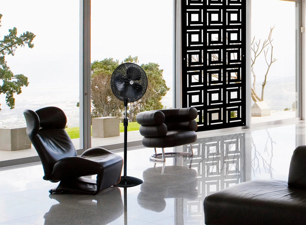 4SIDES - Pannello in PVC traforato - Parasole Colore: nero, Misura: 73x148 cm