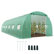 Serra da Giardino Tunnel 8x3x2 m ¨C Zephmum ¨C Acciaio, PE, Verde