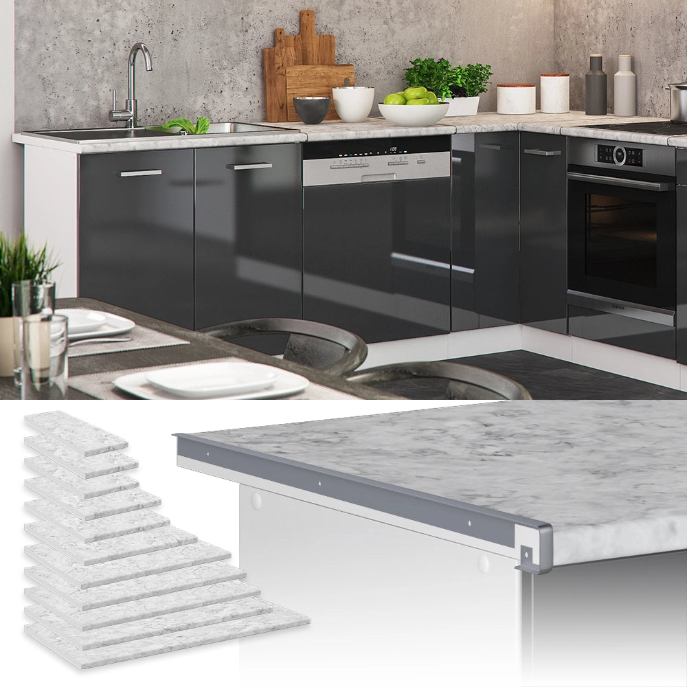 Vicco Top cucina Bianco/marmo 40 cm