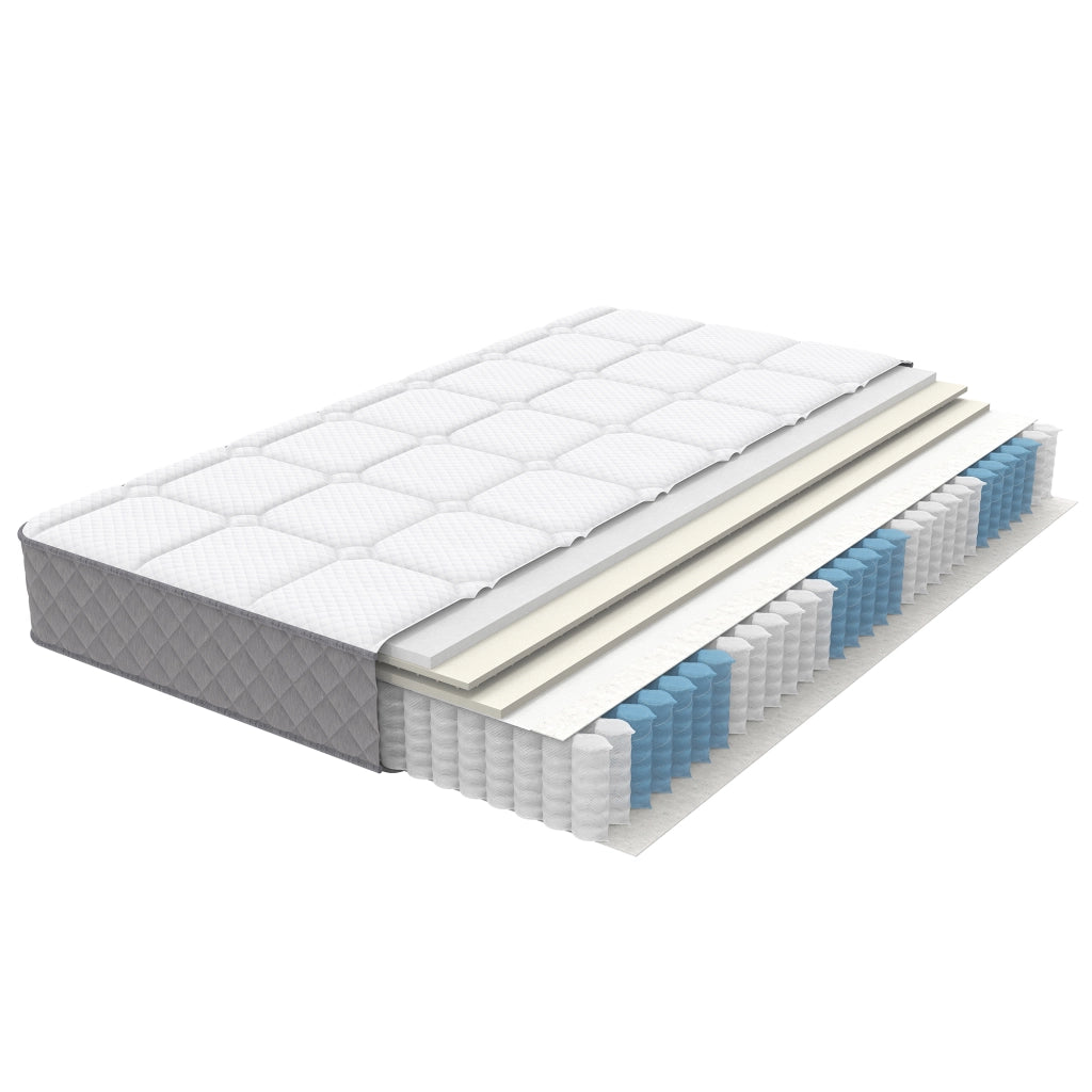 Letto imbottito beige 90x200 cm con materasso