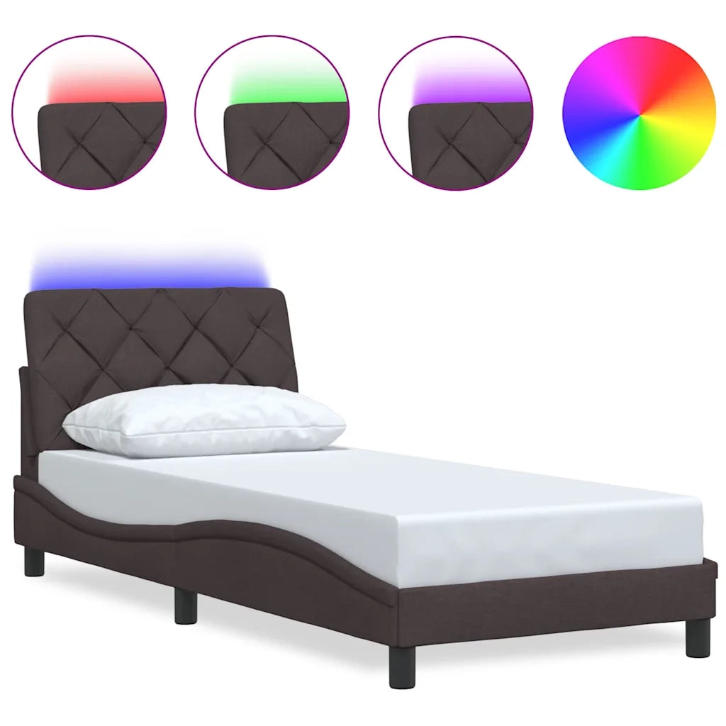 Giroletto con LED senza Materasso 80x200 cm Tessuto