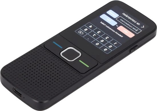 Traduttore vocale intelligente Wi-Fi - 14 lingue online - 44 lingue offline - traduzione foto testo e vocale 2G + 32G (Nero) - Migliore traduttore per viaggi e uso professionale.