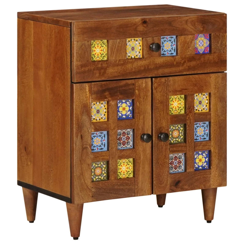 Comodino | Armadio da Notte | Mobiletto da notte con cassetto Marrone 50 x 33 x 60 cm