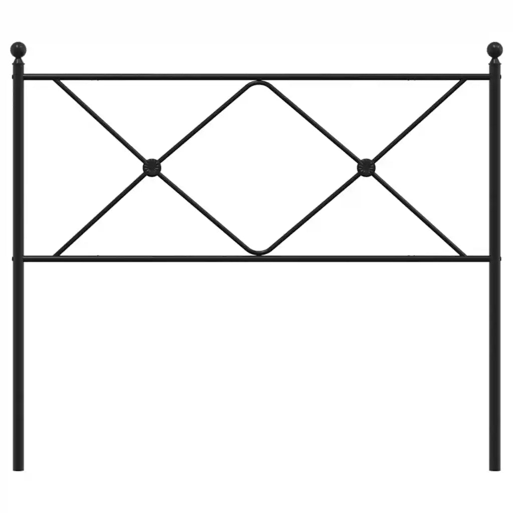 Testiera di Ricambio in Metallo Nero 107 cm 376532