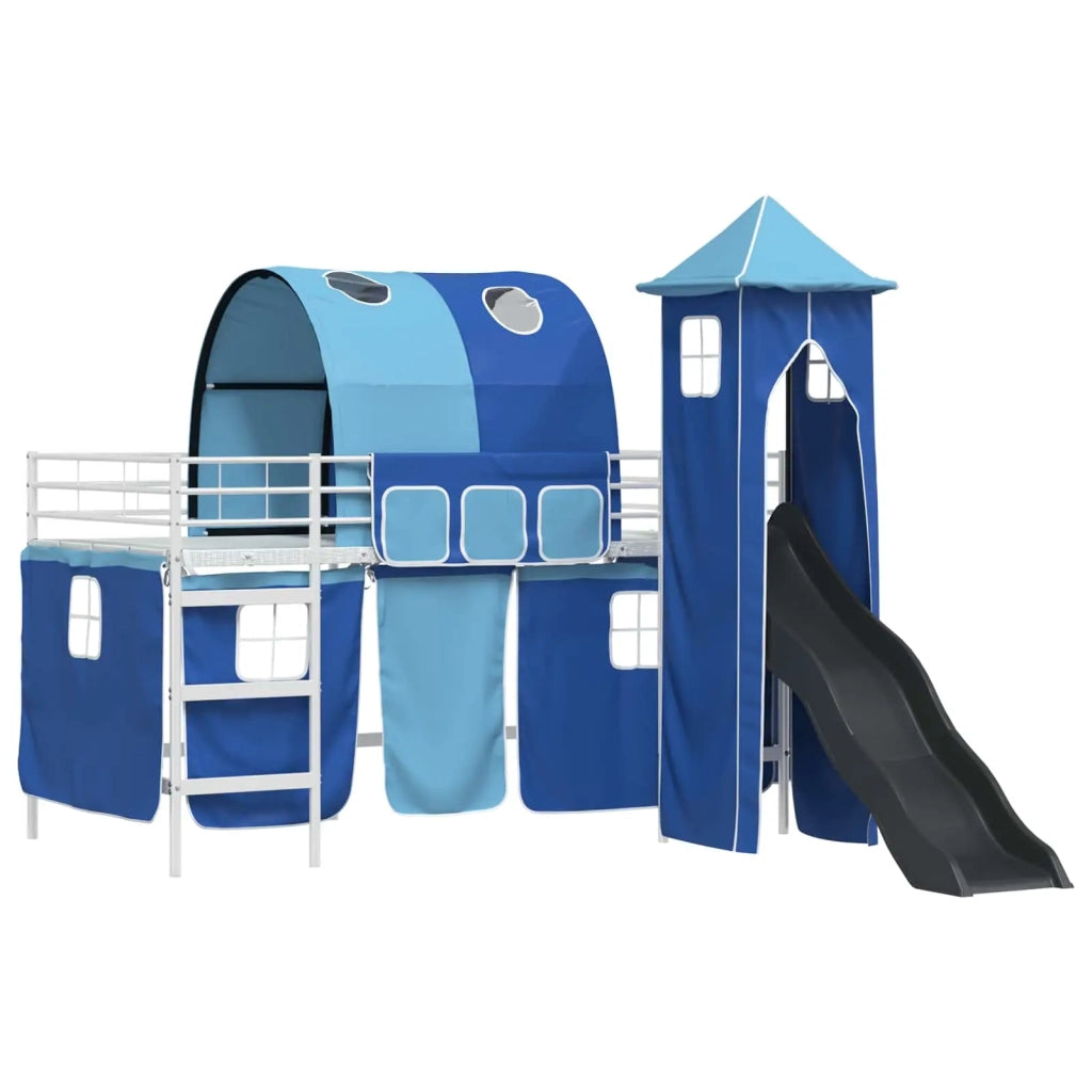 Struttura del letto loft per bambini Bianco e Blu 80 x 200 cm 42020900