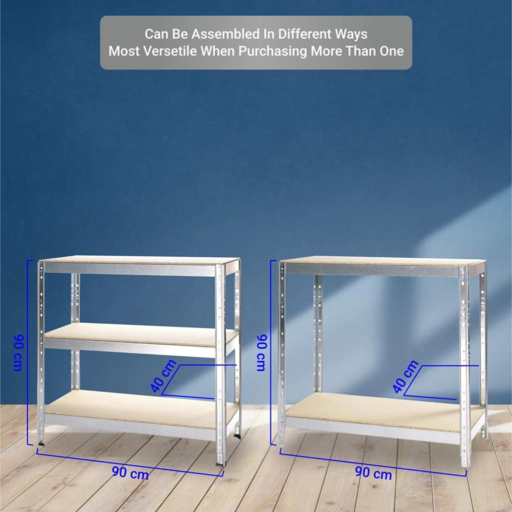 SCAFFALE IN METALLO JOKER 90 X 40 X H 174 CM 5 RIPIANI 175 KG A PIANO