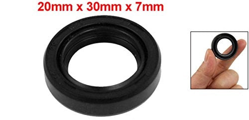 Guarnizione a labbro doppio in gomma, TC 20x30x7 mm, con sistema di molla di precompressione