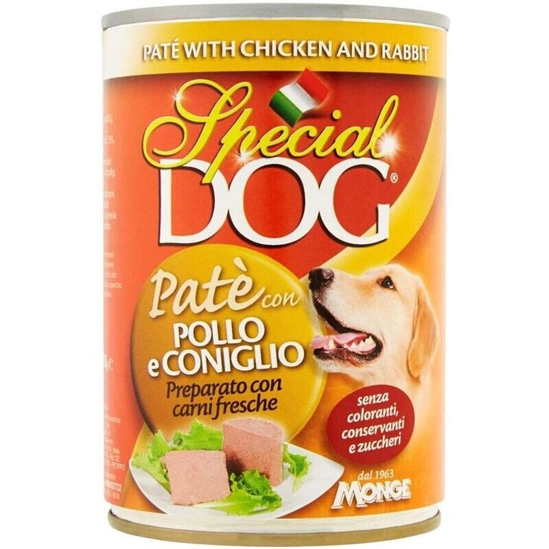 SPECIAL DOG PATÈ 400 GR POLLO E CONIGLIO