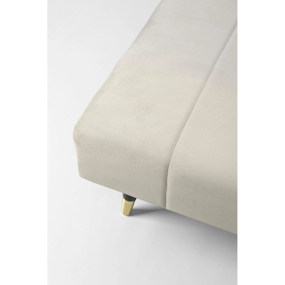 Divano Letto 3 Posti in Velluto con Gambe in Legno - ADELAIDE