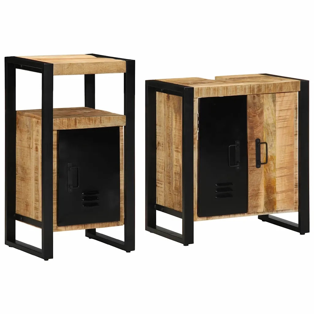 Set di mobili per il bagno 2 pcs Legno di mango massello 3305598
