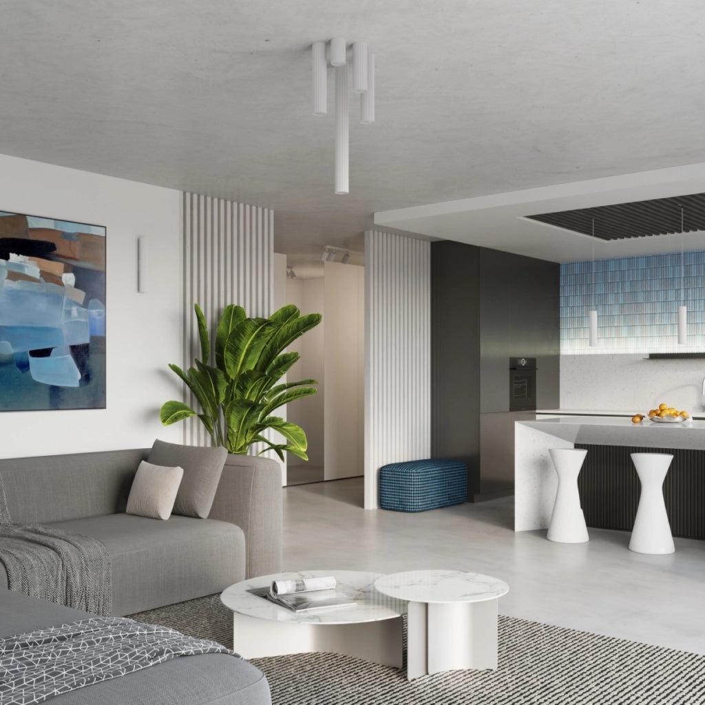 Lampada da soffitto KARBON 30 bianco