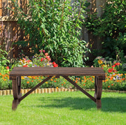 Panca da Giardino in Legno di Abete 98x50x39,5 cm, resistente alle intemperie, design rustico per esterni