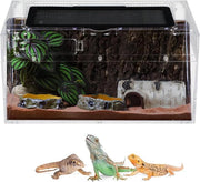 Mini acquario trasparente in acciaio inossidabile - 30x18x15 cm