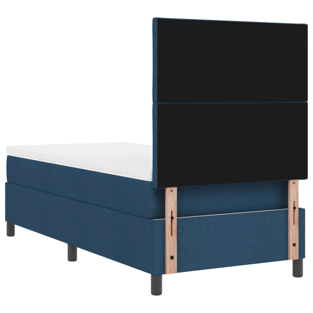 Letto a molle con materasso con led Blu 100 x 200 cm Tessuto