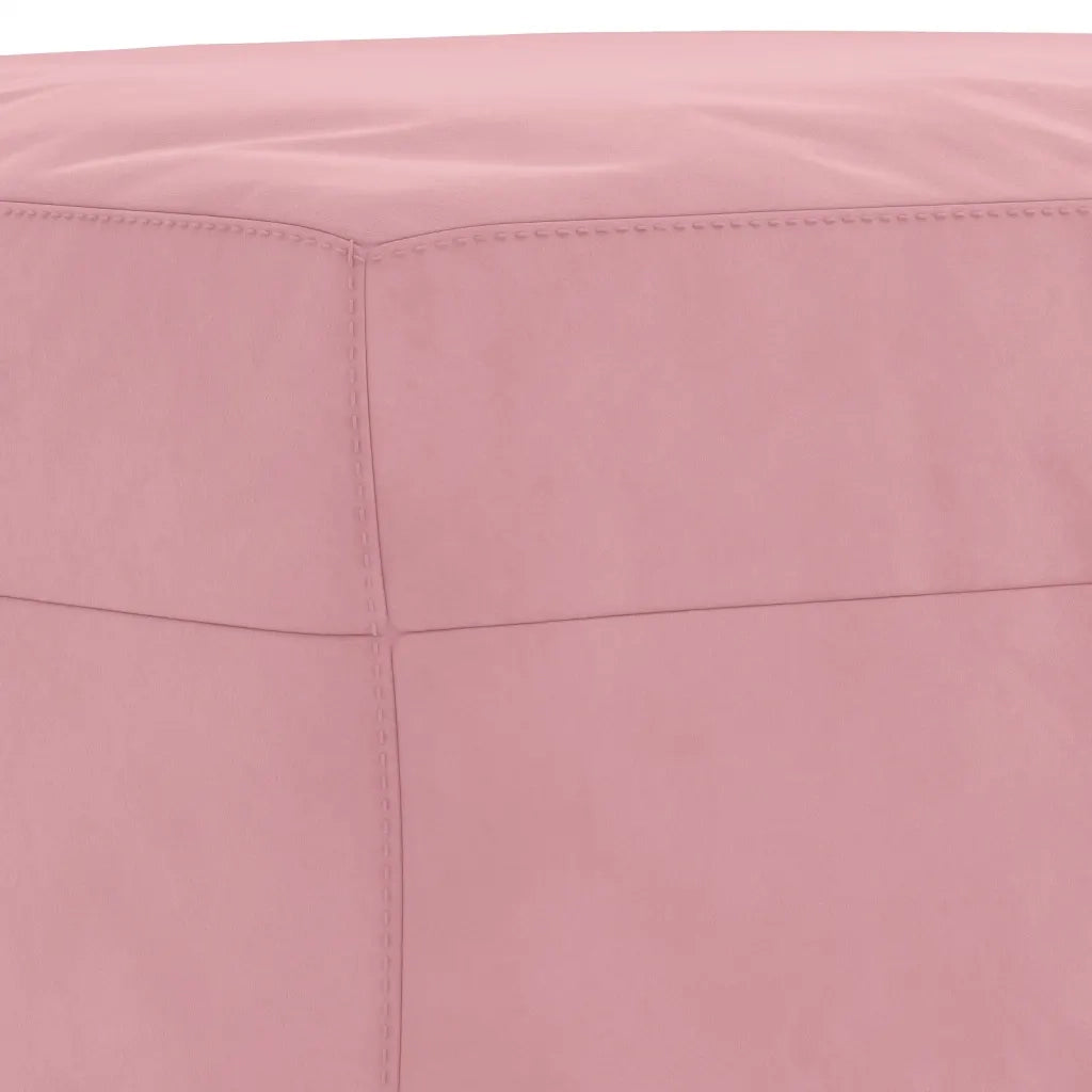 Set di Divani 3 pz con Cuscini rosa in Velluto