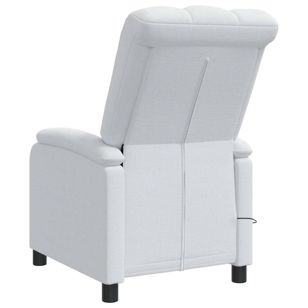 Poltrona Massaggiante Bianco Tessuto 42034978