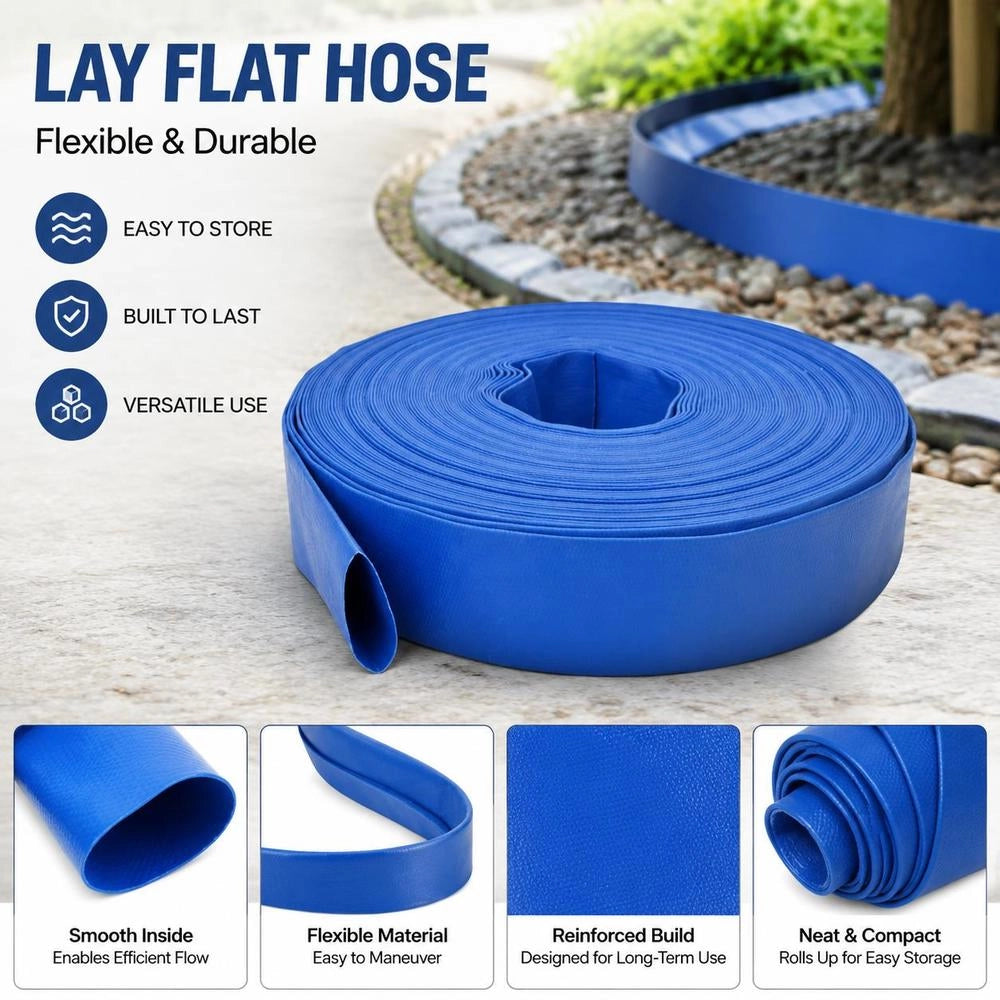 Flat Water Hose 50 M 2 Inch PVC