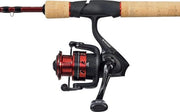 Combo di pesca in viaggio V2, hama e spinnola combo, rotazione, pesca con seta, con valigetta di trasporto rigida, pesca al largo, pesca al snoek/baars/snoekbaars, per uomo e donna, nero/rosso