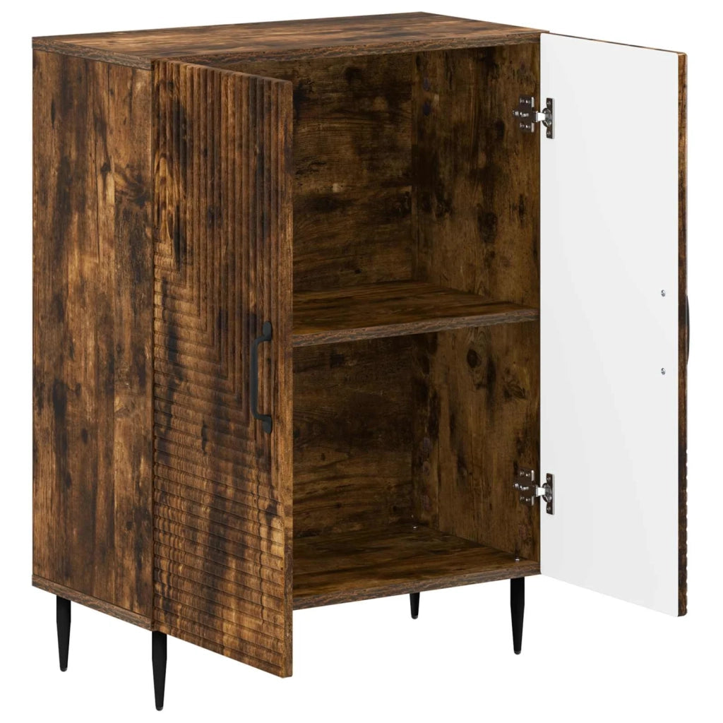 Mobiletto da Bagno HAARLEM Rovere Fumo 59,5 x 31 x 80 cm 896840