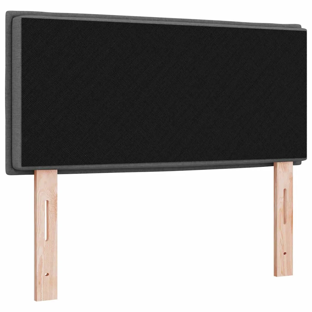Testiera | Testata LED con strisce LED Grigio scuro 80 cm Tessuto