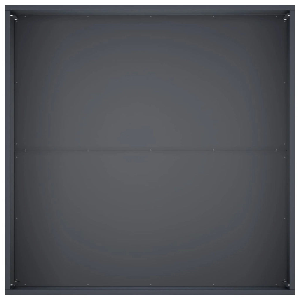 Vaso da giardino 2 pz Antracite 80 x 80 x 40 cm 8005111