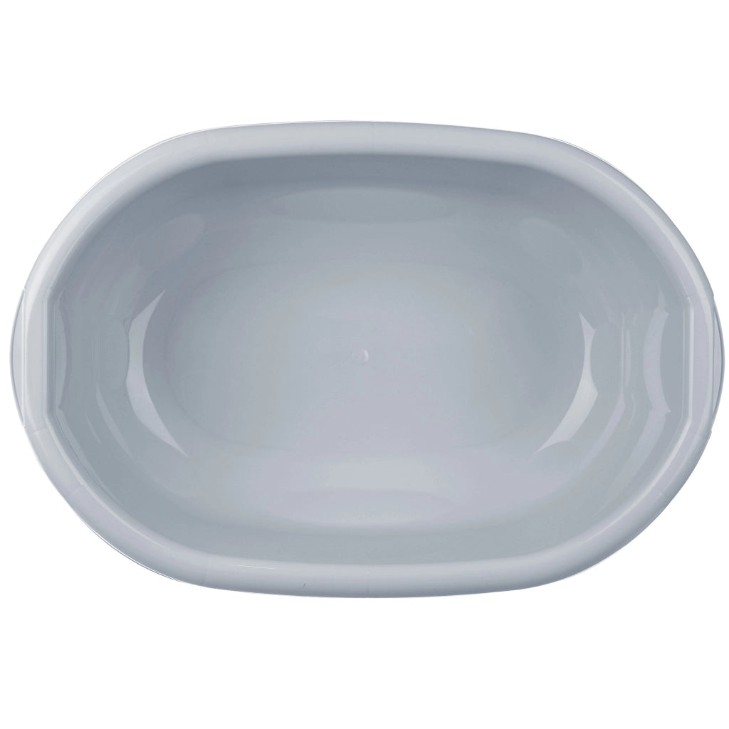 Bacinella per bucato in plastica KADAX, ovale, da 30 litri, con manici.