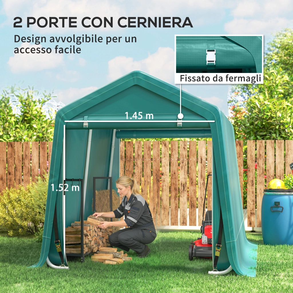 Garage Moto ¨C zephmum ¨C Verde 240x200 cm
