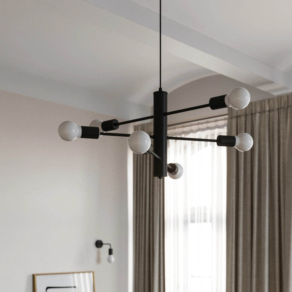 Applique BASILIK Pure Lume nera E27 1 luce metallo