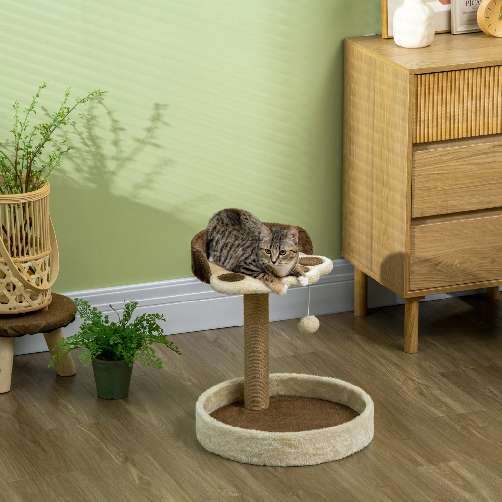 Tiragraffi a forma di zampa con piattaforme ¨C Minimal ¨C marrone 44 cm