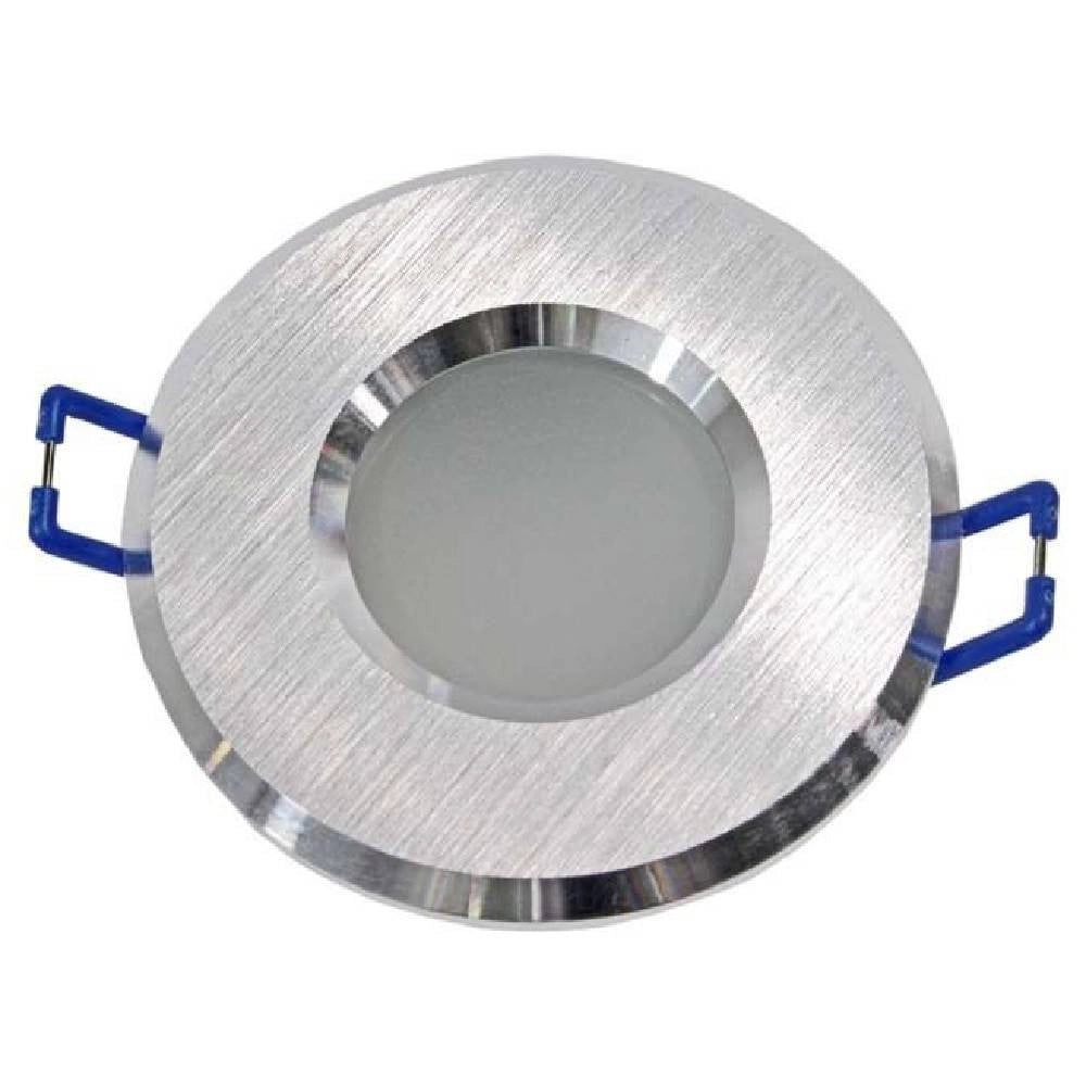 Trade Shop - Porta Faretto Incasso Per Doccia Impermeabile Ip44 Supporto Faretti Gu10 Luci P4 -