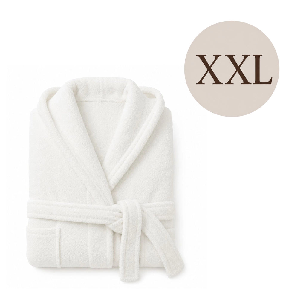 Satina, Accappatoio 100% Cotone con Cappuccio, Bianco